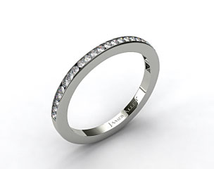 18k White Gold 1.8mm, 25 Stone, 0.25ctw Matching Channel Set Wedding Band